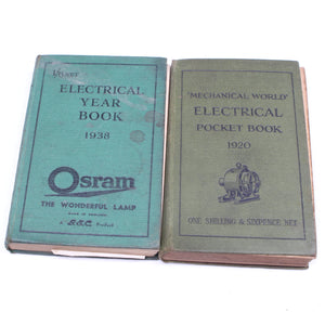 2x Old Electrical Books C.1920 & 1938