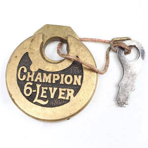 Vintage Champion 6-Lever Padlock