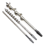 3x Old Stanley Twist Auger Drill Bits - 4/16", 8/16", 16/16" 3x Old Stanley Twist Auger Drill Bits - 4/16", 8/16", 16/16"