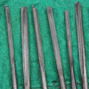 Image Title 9x Old Spoon Bits in Tool Roll