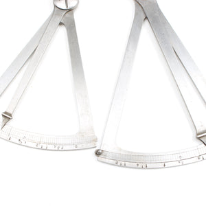 Image Title 2x Old Unusual Woodturners Dial Calipers - Inside & Outside
