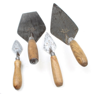 SOLD - 4x Old WHS Brick Trowels