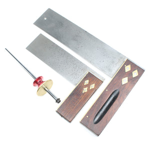 2x Try Squares & Marking Gauge - ENGLAND, WALES, SCOTLAND ONLY