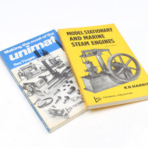 2x Steam Engines / Unimat Books