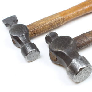 Old Ball-Pein Hammer & Side Cross-Pein Hammer (Ash, Hickory)