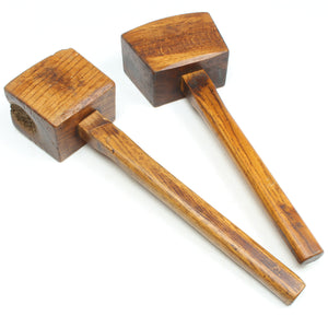 2x Old Carpenters Mallets