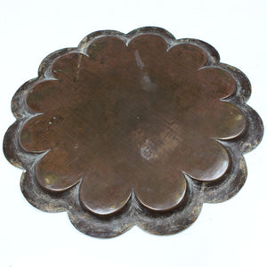 Image Title Old Brass Drinks Tray