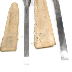Image Title 4x Old Sash Mortice, Swan-Neck & Paring Chisels (Ash, Boxwood)