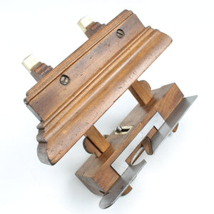 Image Title Old Nurse Wooden Plough Plane + 7 Cutters (Beech)