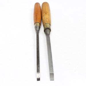Image Title 2x Old Marples Sash Mortice Chisels – 6mm, 8mm (Boxwood)