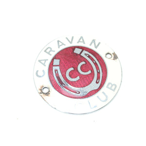 Vintage CC Caravan Club Car Badge