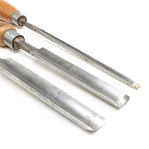 Image Title 3x Old Woodwork Gouges (Ash, Beech)