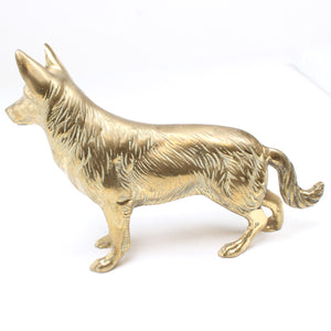 Image Title Old Brass Dog Ornament