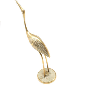 Image Title Old Brass Stork Ornament
