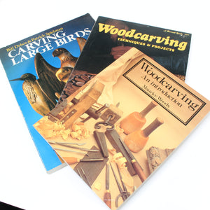 3x Wood-Carving Books