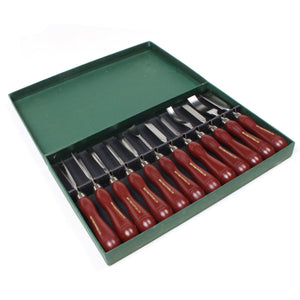 SOLD - Record Power HSS Wood Carving Tool Set No. RPCV12