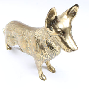 Image Title Old Brass Dog Ornament