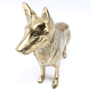 Image Title Old Brass Dog Ornament