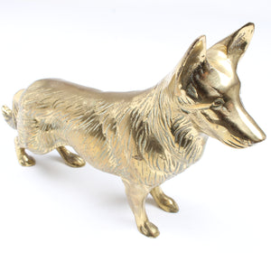Image Title Old Brass Dog Ornament