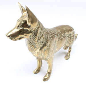 Image Title Old Brass Dog Ornament