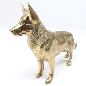 Image Title Old Brass Dog Ornament