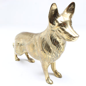 Image Title Old Brass Dog Ornament