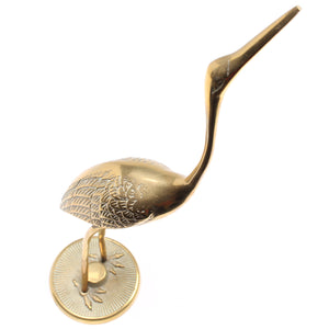 Image Title Old Brass Stork Ornament