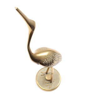 Image Title Old Brass Stork Ornament