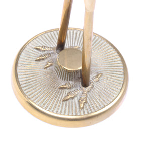 Image Title Old Brass Stork Ornament