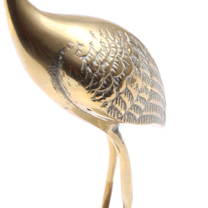 Image Title Old Brass Stork Ornament