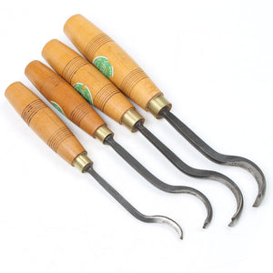 4x Addis Deep Spoon Wood Carving Gouges (Beech)