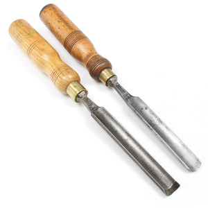 2x Woodcock Firmer Gouges - 1/2", 5/8" (Ash, Beech)