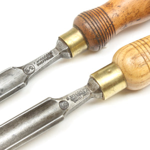 Image Title 2x Woodcock Firmer Gouges - 1/2", 5/8" (Ash, Beech)