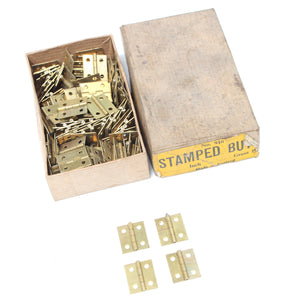 4x Very Small Brass Butt Hinges - 1/2"