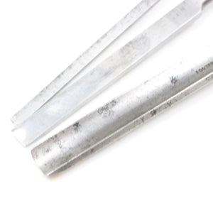 Image Title 3x Old Footprint Chisels / Gouge (Ash)