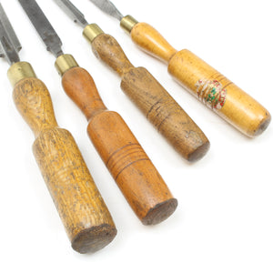 Image Title 4x Old Marples Chisels (Ash, Beech)
