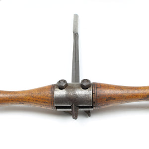 Image Title Old Drill Handle & 2x Long Auger Bits (Ash)