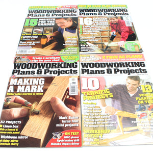4x Woodworking Plans & Projects Magazines