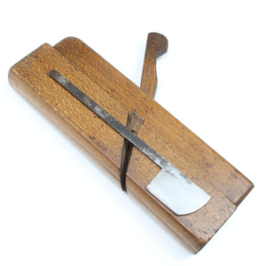 Old Wooden Skew Mouth Round Plane - 32mm (Beech)