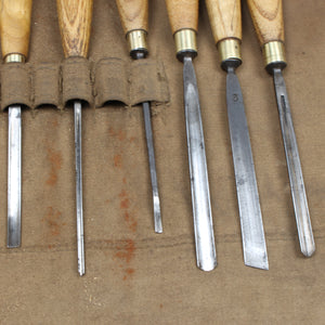 Image Title Old Marples Wood Carving Tools Set (Ash)