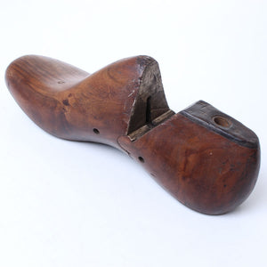 Clog Makers Wooden Shoe Last (Dark Wood) - OldTools.co.uk