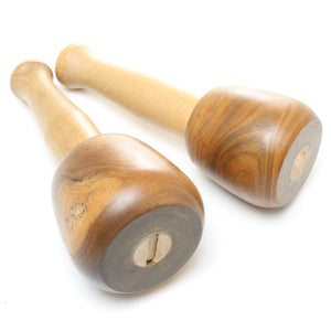 SOLD - 2x Lignum Wood Carving Mallets