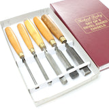 5x Sorby Bevel Edge Chisels and Gouge (Boxwood) 5x Sorby Bevel Edge Chisels and Gouge (Boxwood)