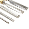 5x Sorby Bevel Edge Chisels and Gouge (Boxwood) 5x Sorby Bevel Edge Chisels and Gouge (Boxwood)