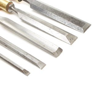 Image Title 5x Sorby Bevel Edge Chisels and Gouge (Boxwood)