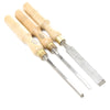 3x Old Marples Firmer Gouges / Chisel (Ash) 3x Old Marples Firmer Gouges / Chisel (Ash)