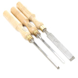 3x Old Marples Firmer Gouges / Chisel (Ash) 3x Old Marples Firmer Gouges / Chisel (Ash)