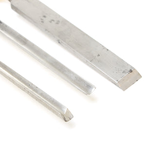 Image Title 3x Old Marples Firmer Gouges / Chisel (Ash)