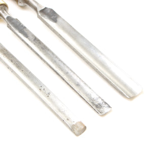 Image Title 3x Old Marples Firmer Gouges (Boxwood)