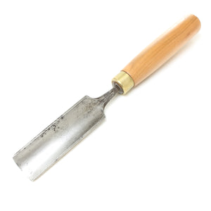 Image Title Old Wide Marples Outcannel Gouge - 36mm (Beech)